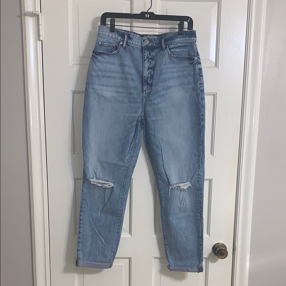 LOFT Women's Distressed Boyfriend Jeans